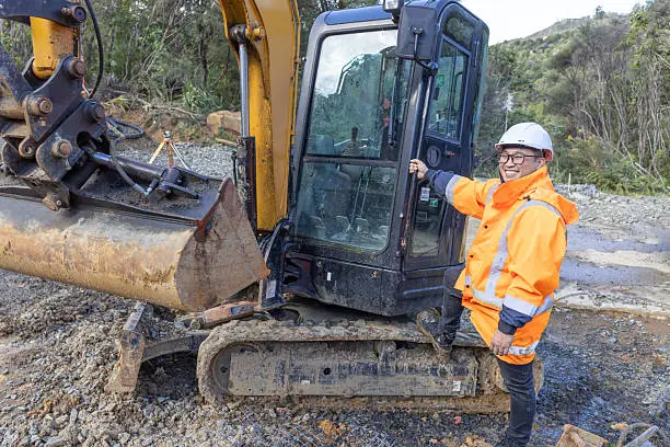 Excavator operator heavy equipment construction